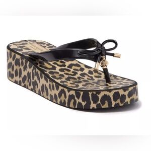 Kate Spade New York Rhett Platform Leopard Print Flip Flop Sandal Size 5